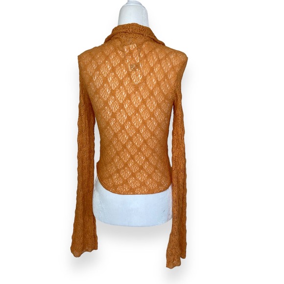 BDG Urban Outfitters Cut-Out Cropped Button Front Knit Shirt - Picture 7 of 9